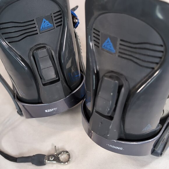 K2 Plasma V2 Snowboard Bindings Blue Grey S SM Small K2-BSP-04-S-L Snowboarding - Picture 14 of 16